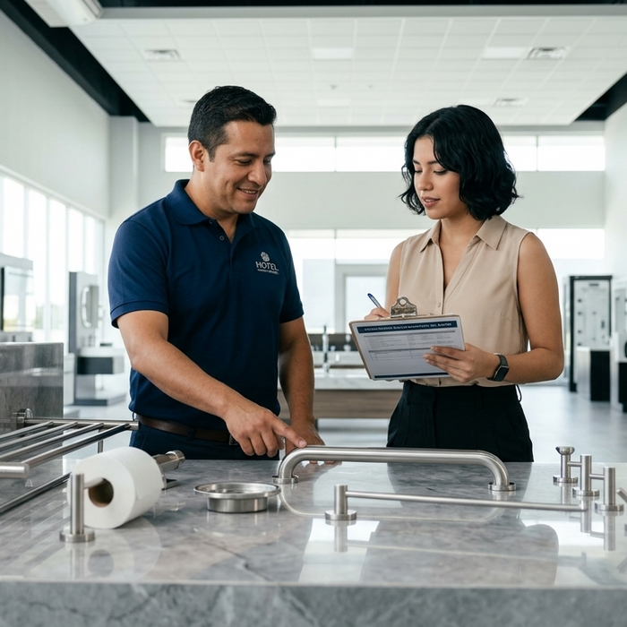 ¿Qué son los Accesorios de Baño en Acero para Hotel?