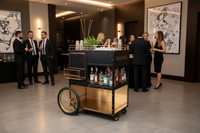Barra de Mixología Portátil: Elegancia en Acero para Eventos