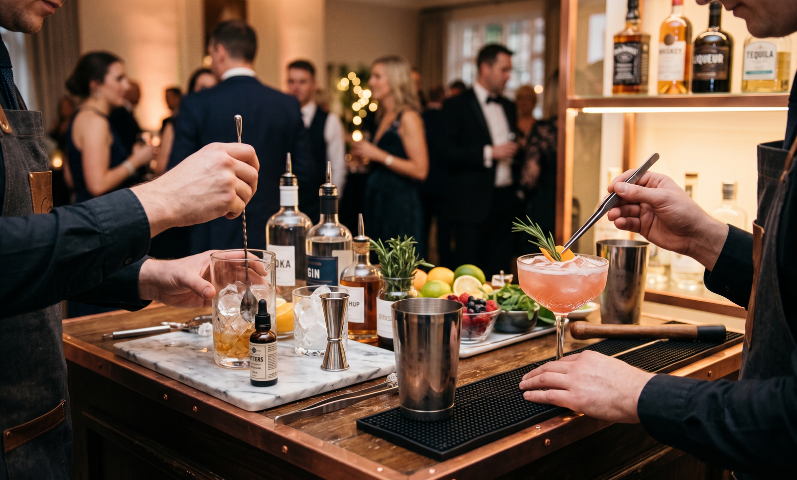 Barras de Mixología Personalizadas para Hotel y Eventos