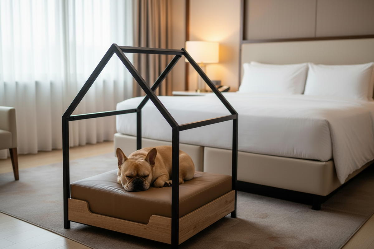 Camas para Perros en Hoteles Pet Friendly: El Equipamiento que Marca la Diferencia