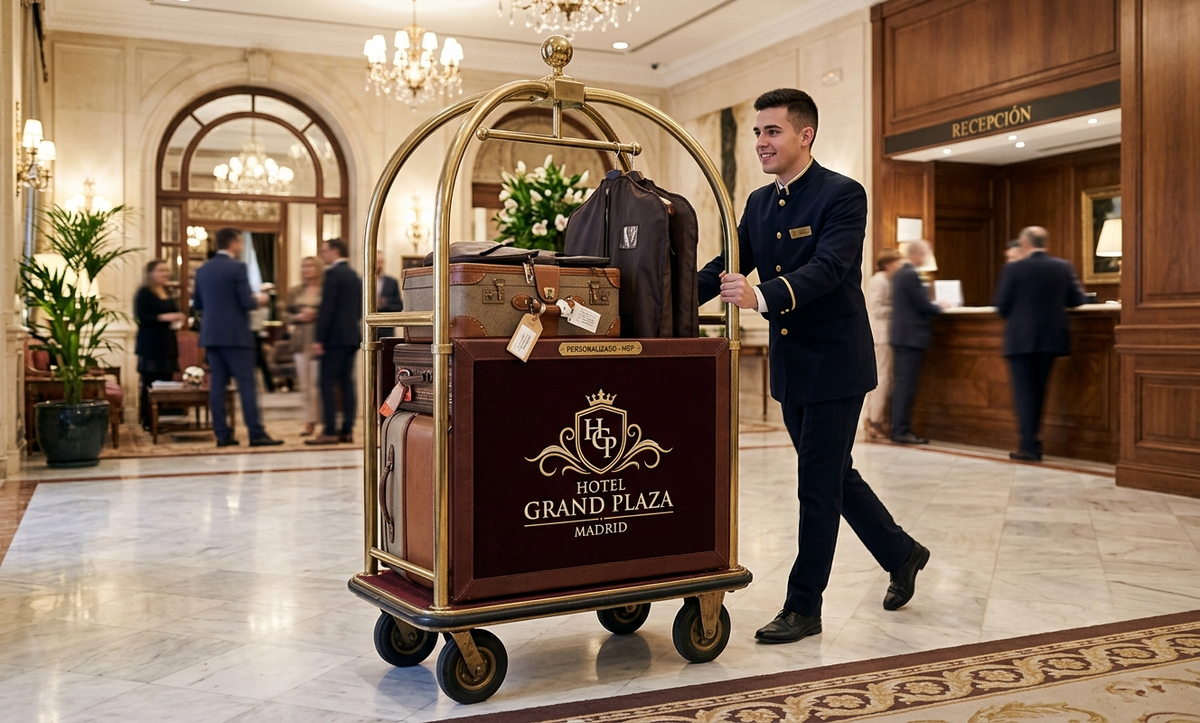 Carros Bell Boy Personalizados con el Logo de tu Hotel