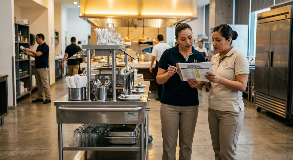 Carros para buffet: tipos, usos y cómo elegir el correcto para tu restaurante