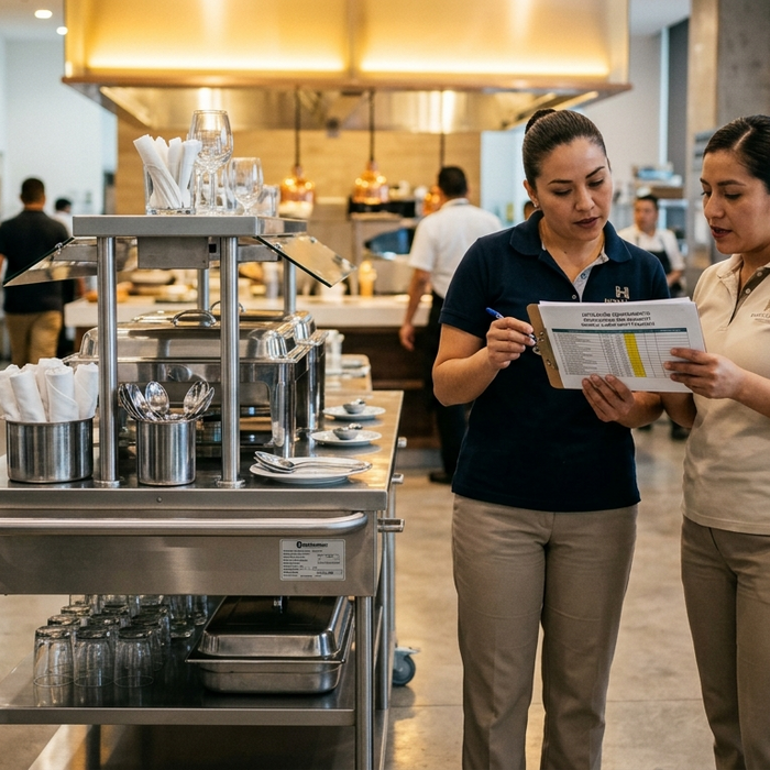 Carros para buffet: tipos, usos y cómo elegir el correcto para tu restaurante