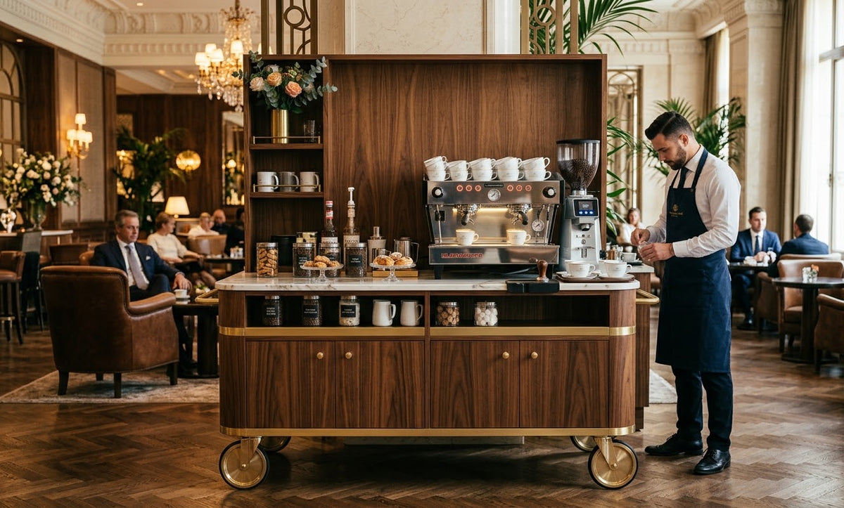 Estaciones de Café Personalizadas para Hoteles de Lujo
