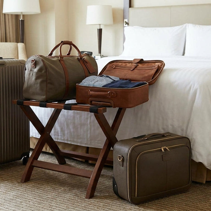 Tipos de maleteros para habitación de hotel: Guía completa