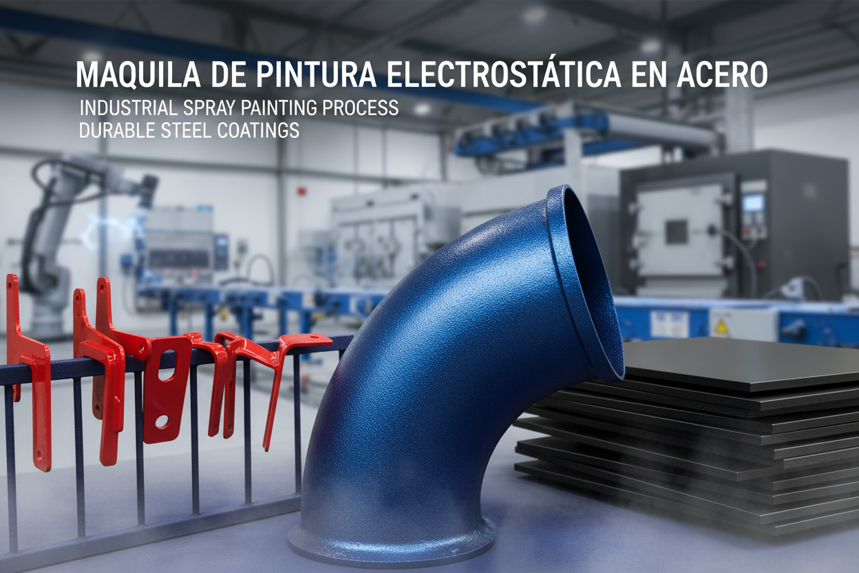 Maquila de pintura electrostática en acero