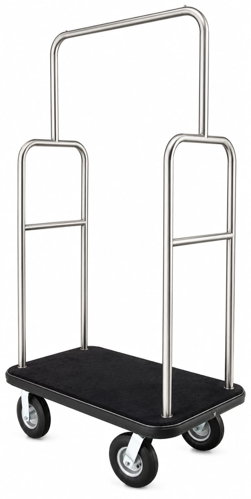 Carro Bell Boy Modelo Rack de Acero Inoxidable Satinado | Personalizado y a Medida