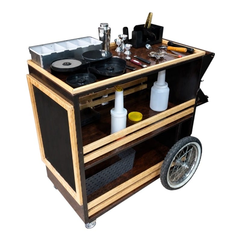 Carro Bar para Mixología Estilo Clásico | Personalizado y a Medida