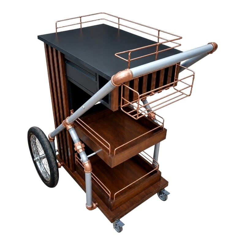 Carro Bar para Mixología Estilo Sofisticado | Personalizado y a Medida