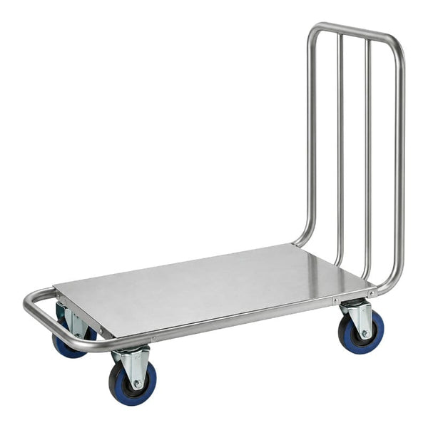 Carro de Carga con Plataforma y 1 Asa de Acero Inoxidable Satinado | Personalizado y a Medida