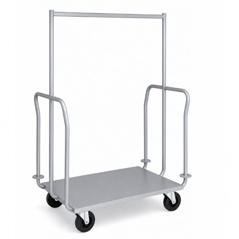Carro de Carga con Plataforma y Rack de Acero al Carbón Pintado | Personalizado y a Medida
