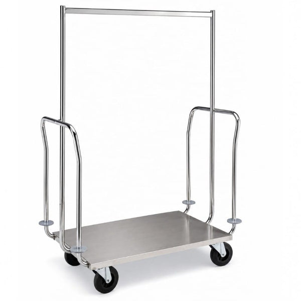 Carro de Carga con Plataforma y Rack de Acero Inoxidable Satinado | Personalizado y a Medida