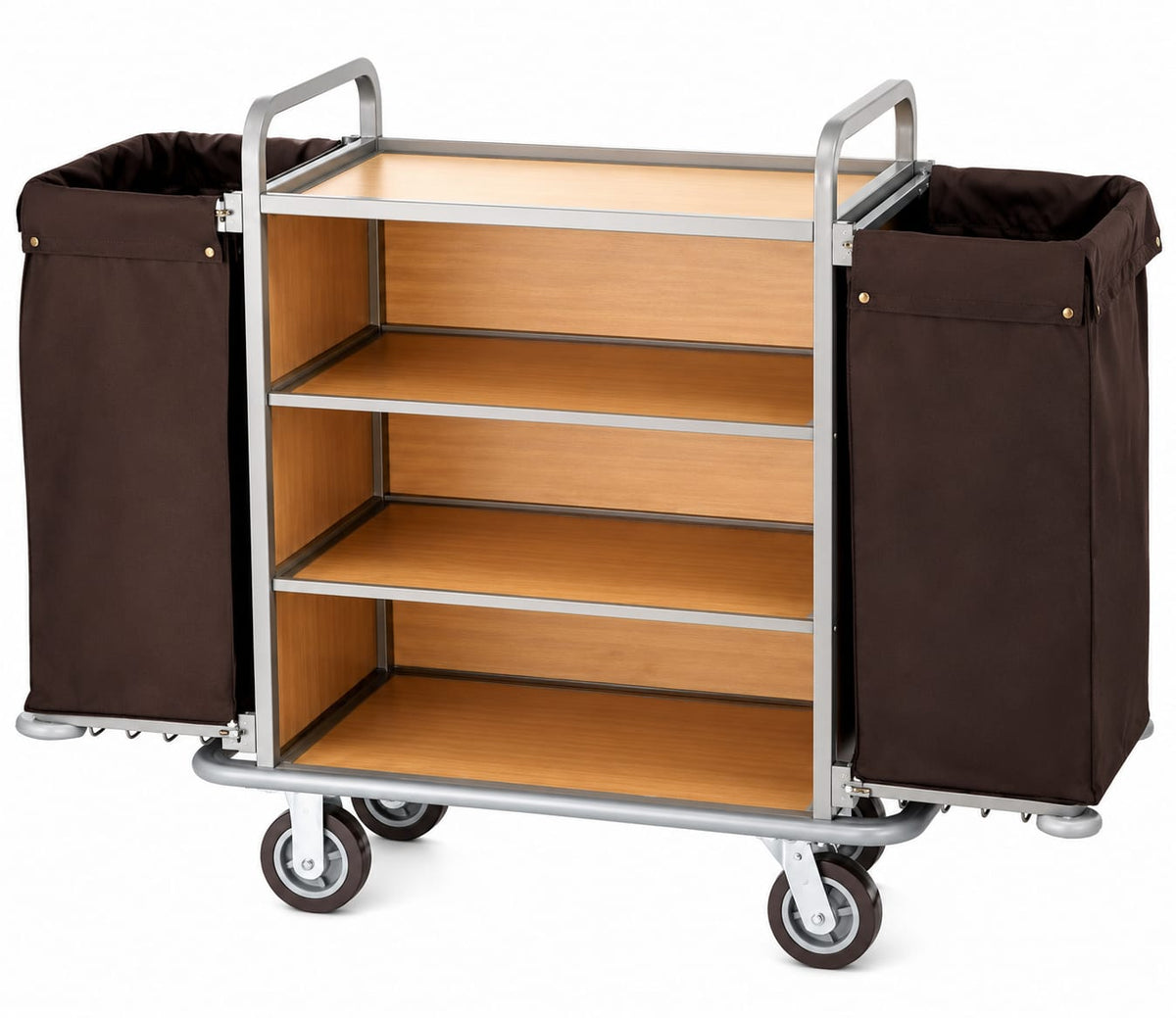 Carro Camarista con 2 Bolsas Tubular y Melamina | Personalizado y a Medida