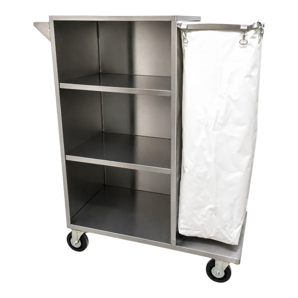 Carro Camarista Corto con 1 Bolsa de Acero Inoxidable | Personalizado y a Medida