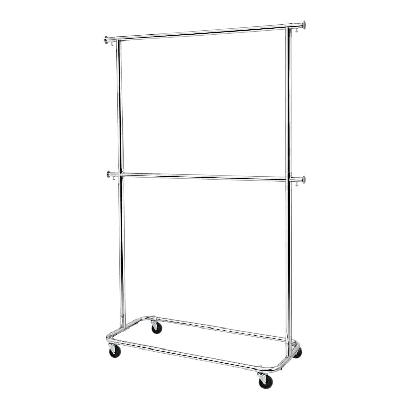 Carro Rack Doble de Acero al Carbón Cromado | Personalizado y a Medida