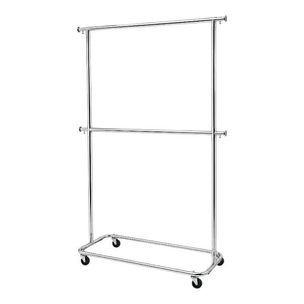 Carro Rack Doble de Acero al Carbón Cromado | Personalizado y a Medida