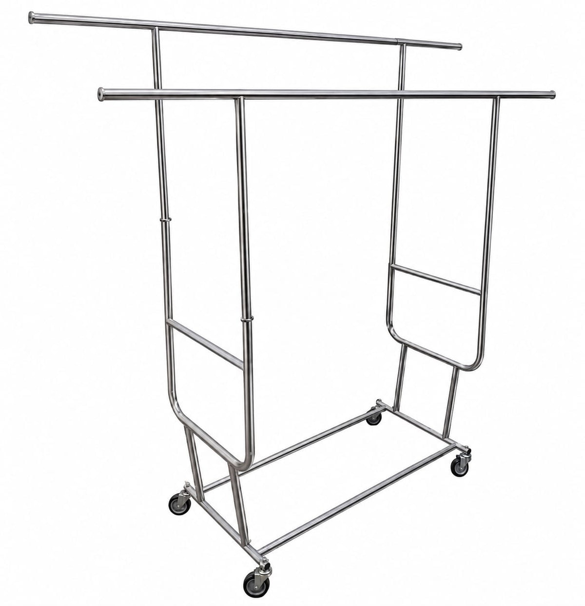Carro tipo Rack Doble Plegable de Acero al Carbón Pintado | Personalizado y a Medida