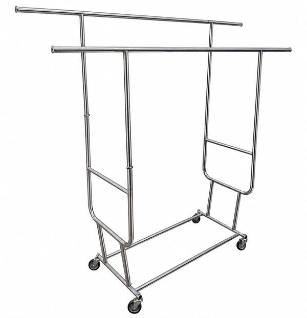 Carro tipo Rack Doble Plegable de Acero al Carbón Pintado | Personalizado y a Medida