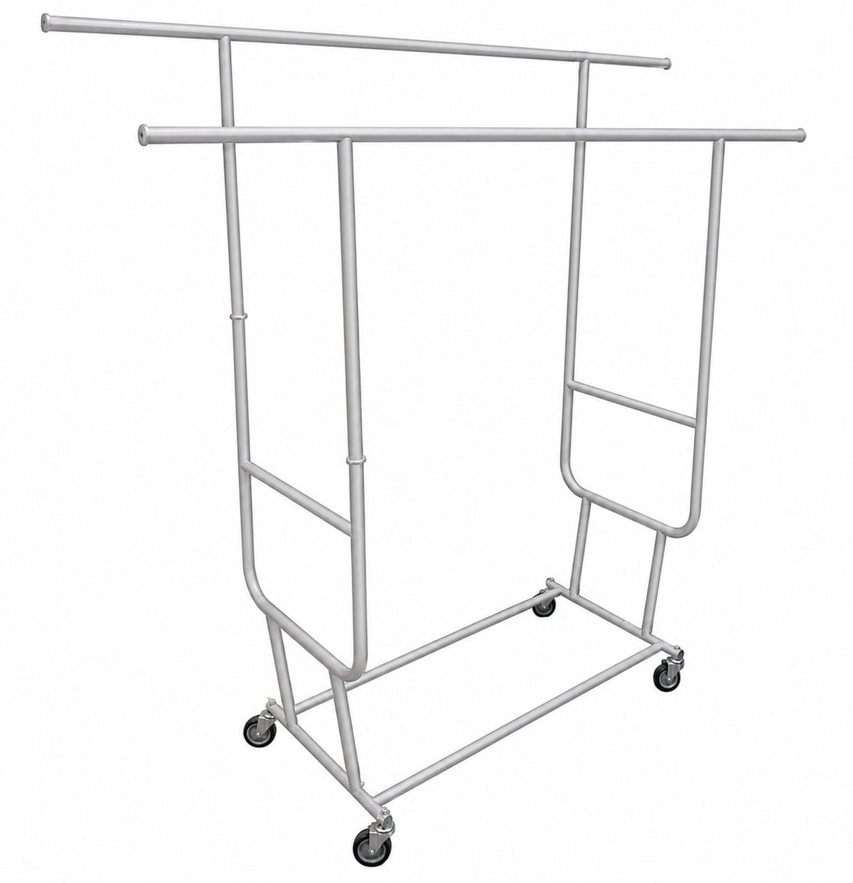 Carro tipo Rack Doble Plegable de Acero al Carbón Cromo Pulido Espejo | Personalizado y a Medida