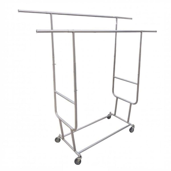 Carro Rack Doble Plegable para Lavandería de Acero Inoxidable | Personalizado y a Medida